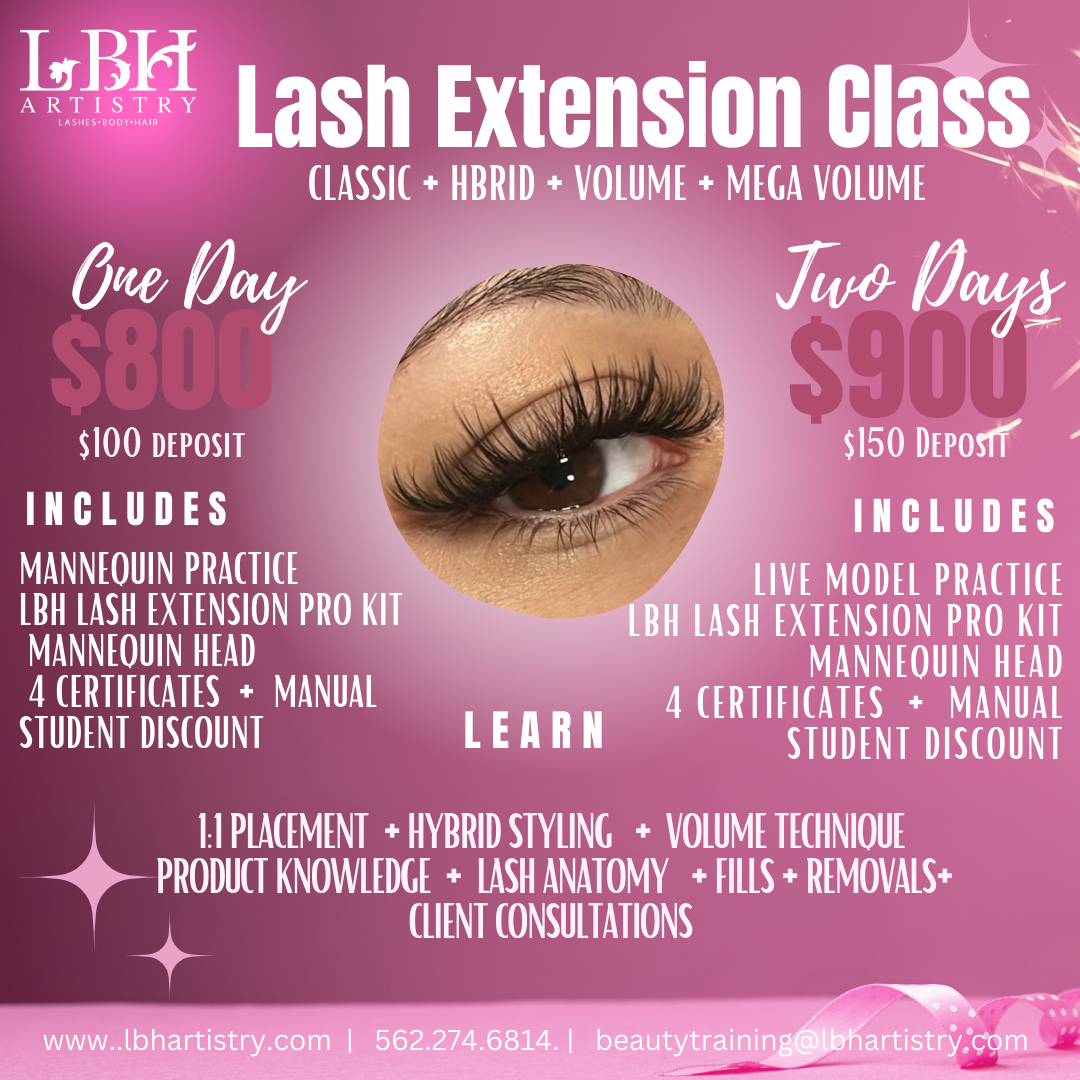 Classic + Volume Lash Extension Class