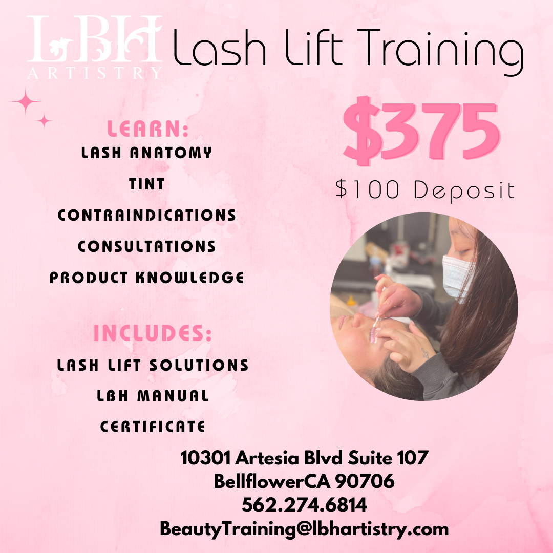 Lash Lift + Tint and Standard Brow Lamination Classes