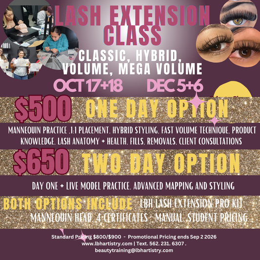 Classic + Volume Lash Extension Class